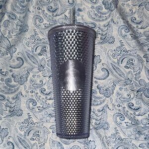 Starbucks Metallic Silver Studded Tumbler